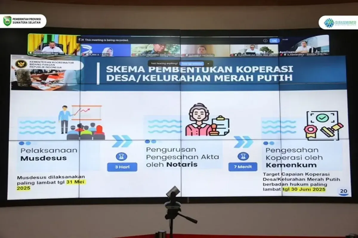 Instruksi Presiden Soal Koperasi Merah Putih (Foto: Pemprov Sumsel)