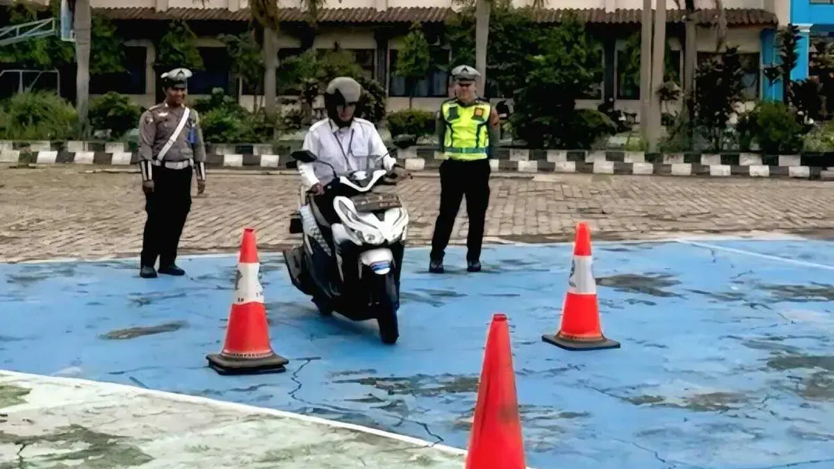 Polres OKU adakan pelatihan berlalu lintas di sekolah (Sumber: Istimewa)