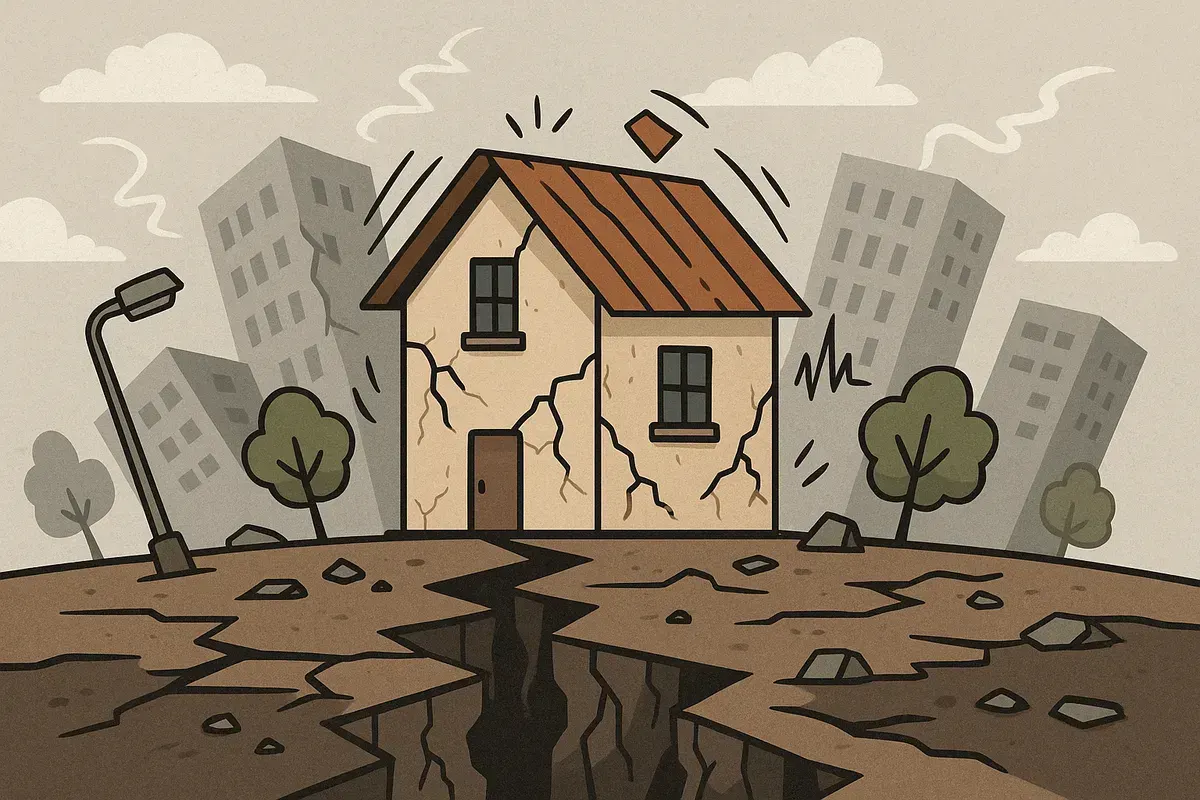 Ilustrasi - gempa (Sumber: sumsel.co/AI)