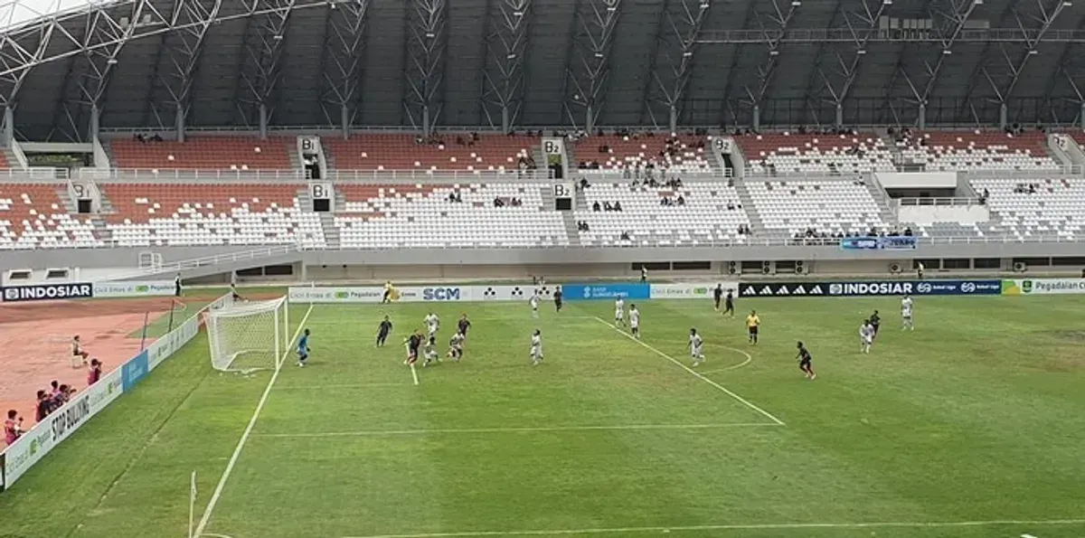 Pertandingan antara Sumsel United melawan Pesekat Tegal (Sumber: Istimewa)