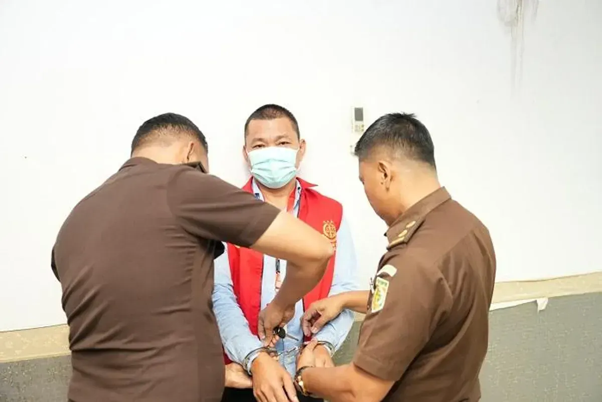 Direktur Utama PT KMM usai ditetapkan tersangka, (Sumber: Istimewa)