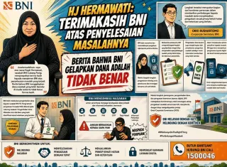 Dana Kembali, Senyum Hermawati Pulih: Terimakasih BNI