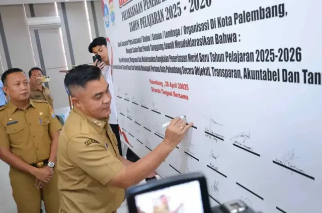 SPMB 2025 Palembang Siap Tanpa Pungli, Sekda Tegaskan Sanksi Tegas untuk Pelanggar