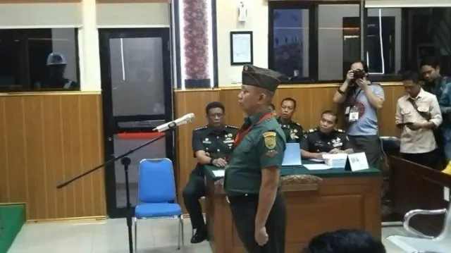 Sidang Terpisah Oknum TNI Penembak Polisi Digelar di Palembang, Ketua Pengadilan Militer Pimpin Persidangan