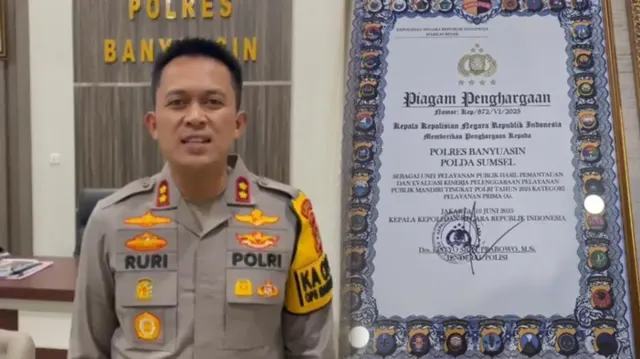 Polres Banyuasin Raih Predikat Pelayanan Publik Tingkat A, Kapolri Langsung Serahkan Penghargaan