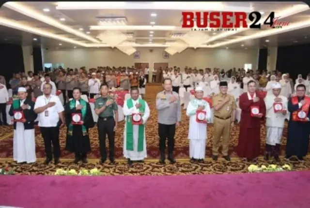 Doa Bersama Lintas Agama Warnai Hari Bhayangkara ke-79 di Polda Sumsel, Simbol Harmoni dan Kebhinekaan