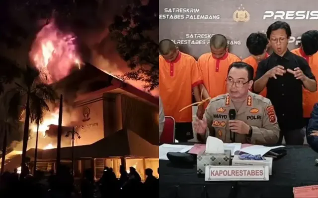Motif Sering Ditilang, Empat Pemuda Palembang Jadi Tersangka Pengrusakan DPRD Sumsel dengan Bom Molotov