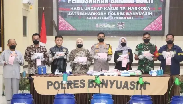 Operasi Pemberantasan Narkoba Polda Sumsel: 116 Kasus Terungkap di Awal April 2026
