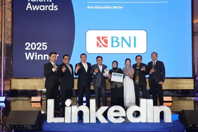 BNI Satu-satunya Bank Himbara yang Raih Penghargaan Pelopor Talent Insights LinkedIn Talent Awards 2025