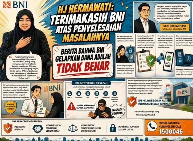 Dana Kembali, Senyum Hermawati Pulih: Terimakasih BNI
